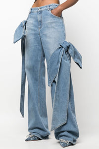 Comfortable High Rise Cotton Jeans for Everyday Wear - Olivia