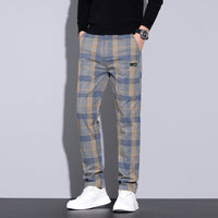 Stylish Men's Plaid Trousers for Everyday Wear - Noah